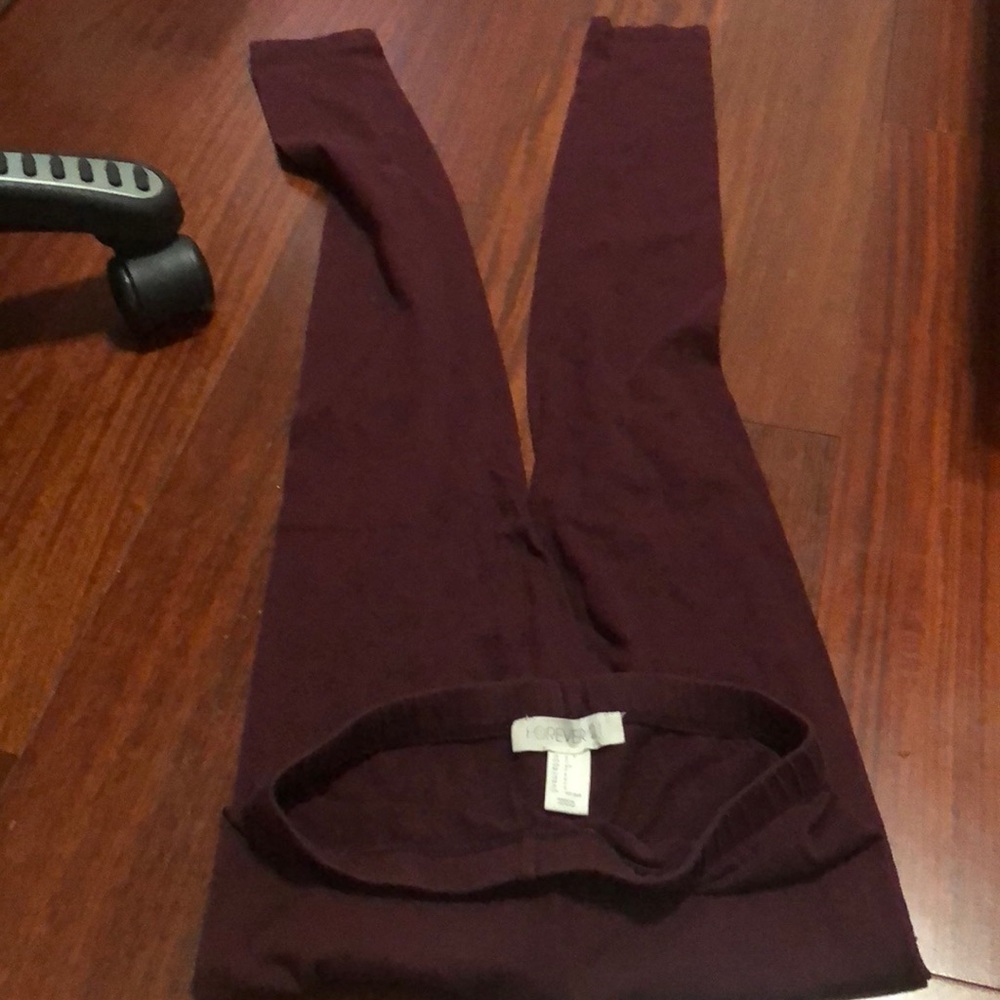 Forever 21 Maroon Leggings